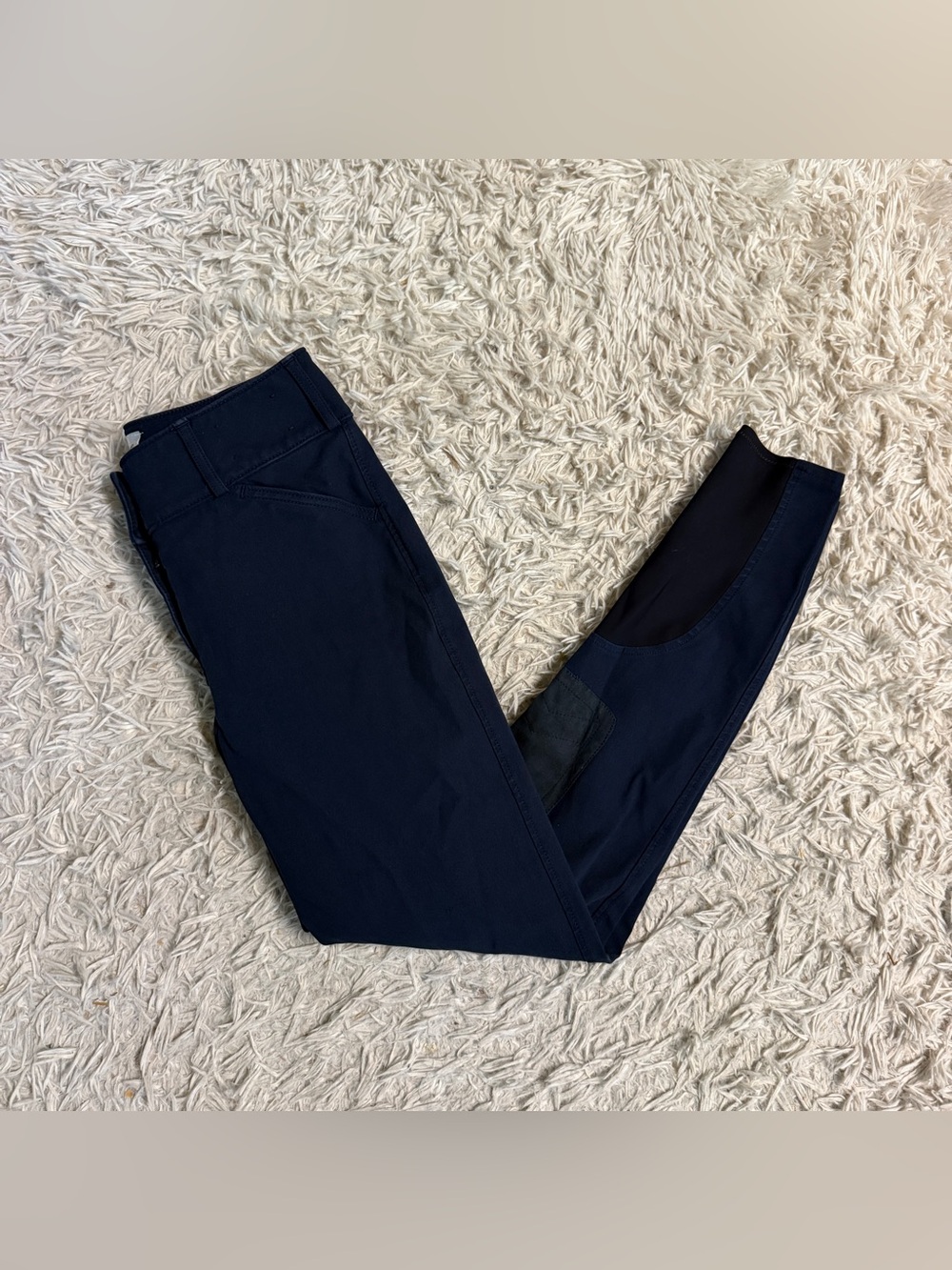 Women’s Size 28R Navy Tailored Sportsman Knee Patch Horseback Riding Breeches
